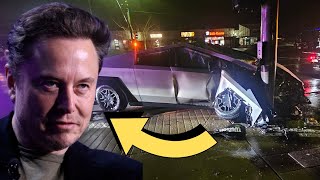 BOMBSHELL humiliation in Tesla Cybertruck CRASH [upl. by Anaehs]