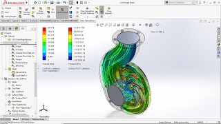 CFD Analysis Centrifugal Pump use Solidworks [upl. by Akceber614]