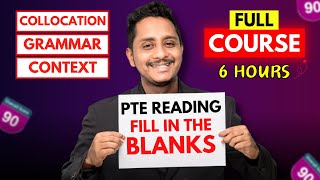 6 Hours Full Course  PTE Reading FIB  Collocation Grammar Context  Skills PTE Academic [upl. by Laura307]