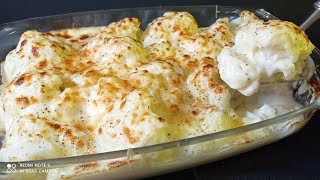 Coliflor al horno gratinada con bechamel y queso FÁCIL [upl. by Carlotta454]