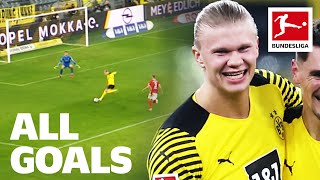 Erling Haaland  55 Goals in Just 56 Matches  All Bundesliga Goals [upl. by Sixla]