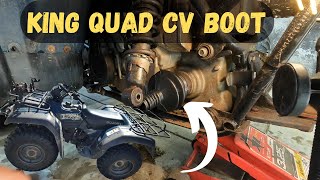 How To Replace Suzuki King Quad CV Boot [upl. by Fayette]