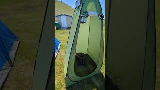 Privacy Tent with Collapsible Toilet for Camping camping [upl. by Vladimir683]