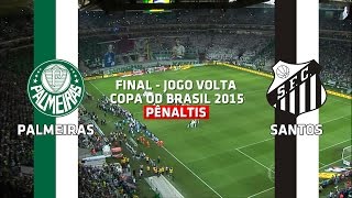 Pênaltis  Palmeiras 4 x 3 Santos  Copa do Brasil  02122015 [upl. by Willtrude]