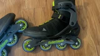 Rollerblade Macroblade 80 Mens Adult Fitness Inline Skate Review Great for beginners made with [upl. by Nickles]