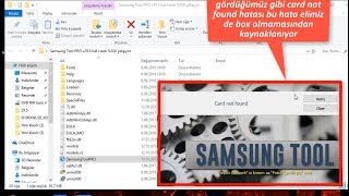 SAMSUNG TOOL PRO v295 CARD NOT FOUND HATASI ÇÖZÜMÜ \u00100 OK [upl. by Irreg944]