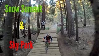 Sky Park at Santas Village vs Snow Summit Bike Park Big Bear to Lake Arrowhead Oct 6 2017 [upl. by Tiphany]