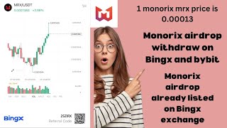 Monorix airdrop withdraw Monorix airdrop update How to work in monorix airdrop [upl. by Mchugh]