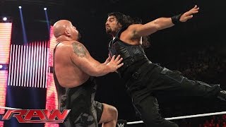 Roman Reigns vs Big Show Raw January 5 2015 [upl. by Azitram102]