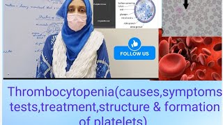 Thrombocytopeniacausessymptomsteststreatmentstructure amp formation of platelets [upl. by Greysun]