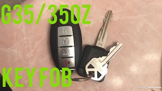 G35 How to Program Key Fob [upl. by Htebezile]