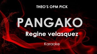 Pangako  Regine Velasquez karaoke [upl. by Ainit99]