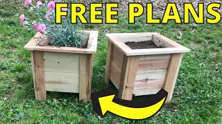 DIY Planter Box How to Make a Raised Planter Using Fence Pickets [upl. by Nimzay]