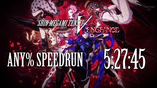 Shin Megami Tensei V Vengeance Speedrun  Hard Canon of Vengeance in 52745 [upl. by Halueb]