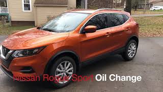 Nissan Rogue Sport Oil Change [upl. by Annawak]