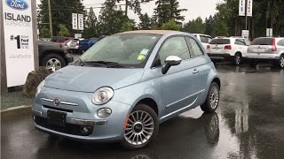 2013 FIAT 500 Cabriolet Lounge Review  Island Ford [upl. by Hartzke707]