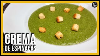 Crema de espinacas 🟢 Receta fácil sana y casera [upl. by Mycah]