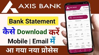 How To Download Online Axis Bank Statement  Axis Bank Statement Kaise Nikale 2025 [upl. by Adams]