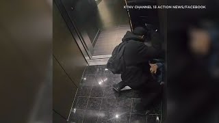 Man arrested in LA after video shows brutal attack of woman inside Las Vegas elevator  ABC7 [upl. by Nat]