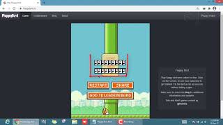 Flappy bird trick to hack the score Rjt [upl. by Aramenta641]