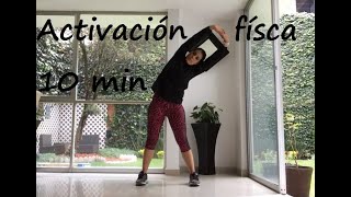 10 minutos de activación física pausa activa [upl. by Atnamas862]