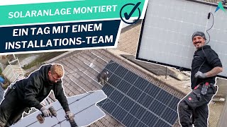 Auf den Dächern für die Energiewende Ein Tag auf PhotovoltaikMontage [upl. by Ebag]