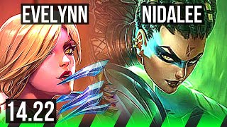 EVELYNN vs NIDALEE JGL  607 700 games Dominating  KR Master  1422 [upl. by Seidler]