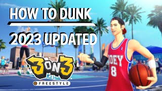 How To DUNK With ANY Character On 3 On 3 Freestyle [upl. by Auroora]