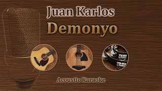 Demonyo  Juan Karlos Acoustic Karaoke [upl. by Mariand]