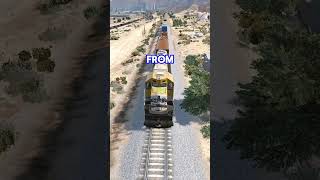 Ramp Buggy vs Unlocked Train on GTA 5 [upl. by Colburn]