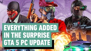 GTA 5 Everything Coming In the Surprise PC Update [upl. by Lairret842]