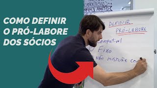 Como definir o prólabore dos sócios [upl. by Katharina]