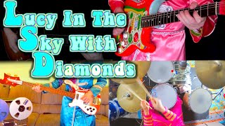 Lucy In The Sky With Diamonds  Studio Reproduction  Guitars Bass Drums Piano Cover [upl. by Liag]