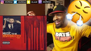 EMINEM DROPPED A NEW ALBUM  Premonition Intro REACTION [upl. by Ymas633]