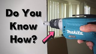 How to Use a Drywall Drill PROPERLY [upl. by Rehpotsihc]