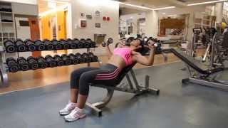 Incline Dumbbell Bench Press  Chest Exercise [upl. by Kirsteni]