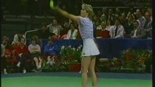 Chris Evert amp Martina Navratilovas 2nd Graphite Racket match 1984 Virginia Slims [upl. by Radferd668]