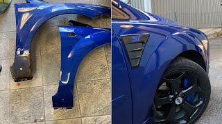 Ford Focus St225 mk2  How to remove amp replace front fender [upl. by Kimbell]