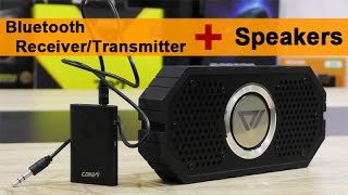 How to use Bluetooth ReceiverTransmitter with Speakers [upl. by Itsa]