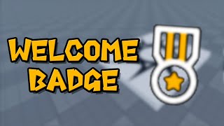 HOW TO MAKE A WELCOME BADGE  Roblox Studio [upl. by Esinnej]