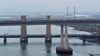 🇬🇧🏴󠁧󠁢󠁥󠁮󠁧󠁿 The Swale  Sheppey Crossing amp Kingsferry Bridge [upl. by Rabaj]