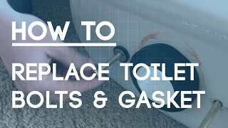 How to Replace Toilet Bolts and Gasket  Fix a Leaky Toilet [upl. by Yrellam]