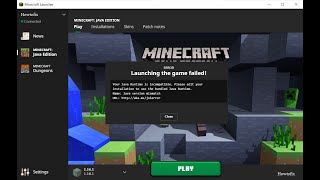 3 Ways To Fix Minecraft Launching the game failed  Your Java Runtime is incompatible [upl. by Tracee]