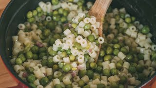 PASTA E PISELLI Ricetta pugliese facile e gustosa [upl. by Durwood]