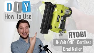 DIY How to Use the RYOBI Brad Nailer [upl. by Anu]