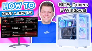 What To Do AFTER Building a Gaming PC 😄 BIOS Drivers amp Windows 11 Install [upl. by Sadie]