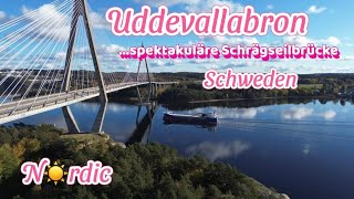 🇸🇪Schweden❤️Uddevallabron eine spektakuläre Schrägseilbrücke sweden travel video [upl. by Mloclam]