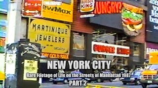 Times Square  New York City Tour Nov 19 1987  Part 2 [upl. by Nirroc]