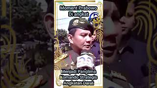 MOMENT PRABOWO DI ANGKAT PANGKOSTRAD prabowosubianto tni tniindonesia presiden2024 [upl. by Nimajnab]