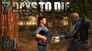 ZOMBIE MINECRAFT  7 Days to Die 1 [upl. by Bayly]